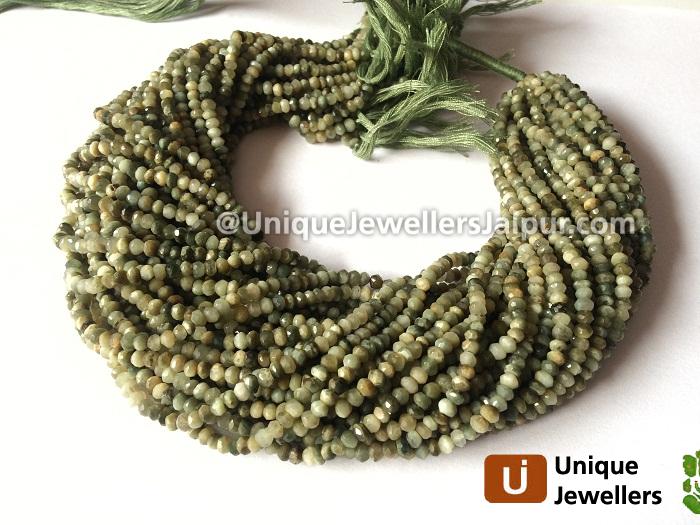 Chrysoberyl Faceted Roundelle Beads
