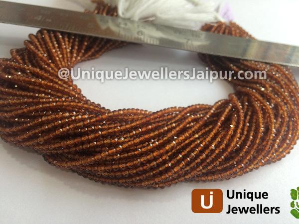 Spessartite Micro Cut Roundelle Beads