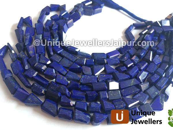 Lapis Faceted Nugget Beads