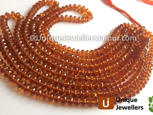 Spessartite Far Micro Cut Roundelle Beads