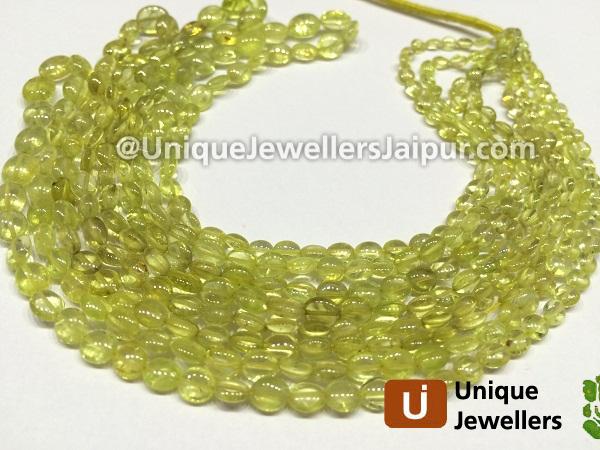 Chrysoberyl Plain Oval Beads