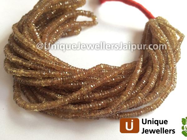 Colour Change Garnet Faceted Tyre Beads