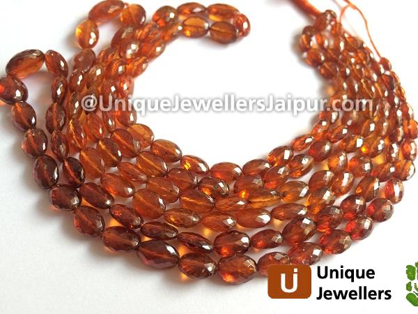 Spessartite Micro Cut Oval Beads