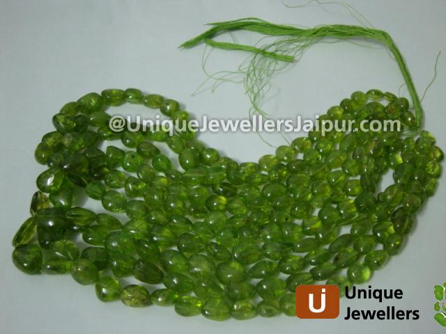 Peridot Plain Nugget Beads