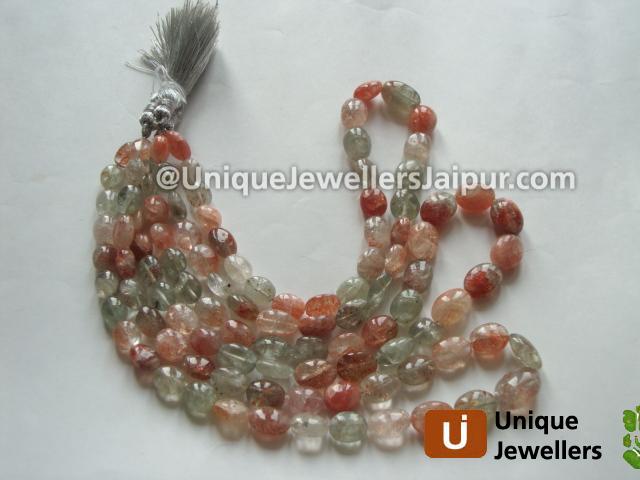 Sunstone Plain Oval Beads