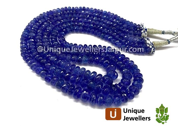 Tanzanite Far Faceted Roundelle Beads