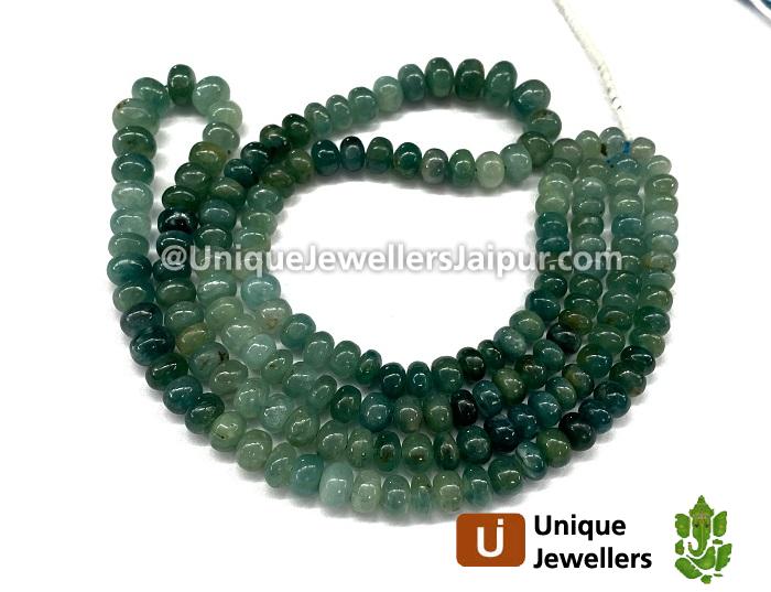 Grandidierite Shaded Far Smooth Roundelle Beads