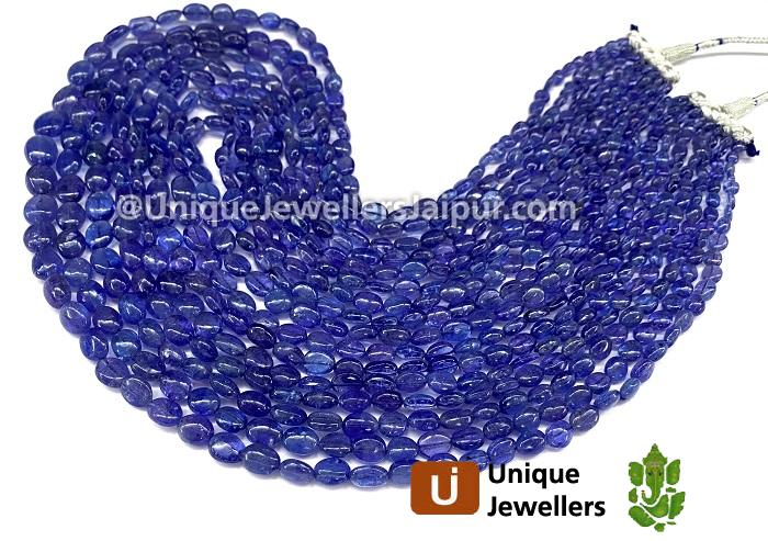 Tanzanite Smooth Oval Beads