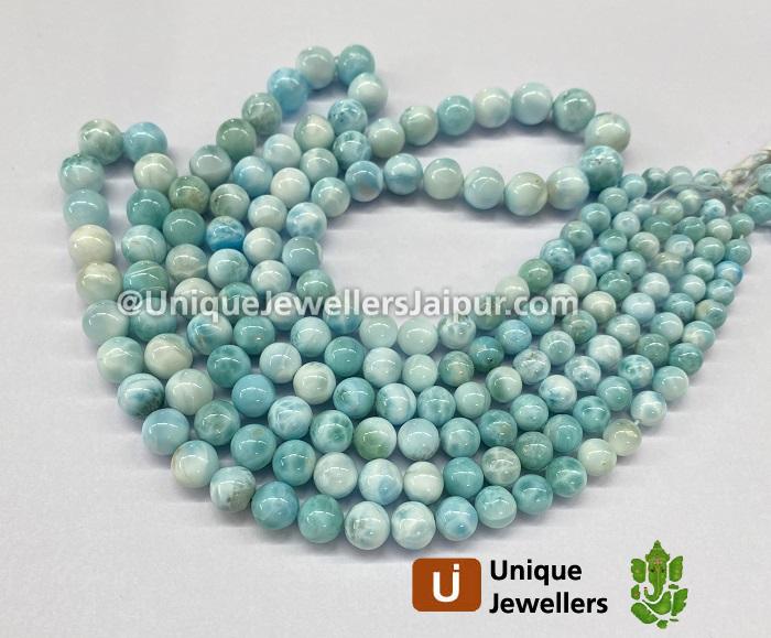 Larimar Smooth Balls Beads