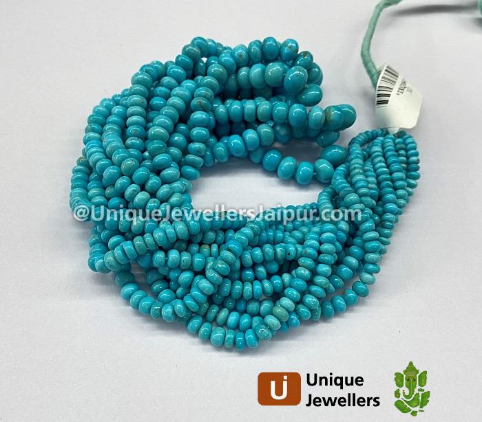 Turquoise Smooth Roundelle Beads