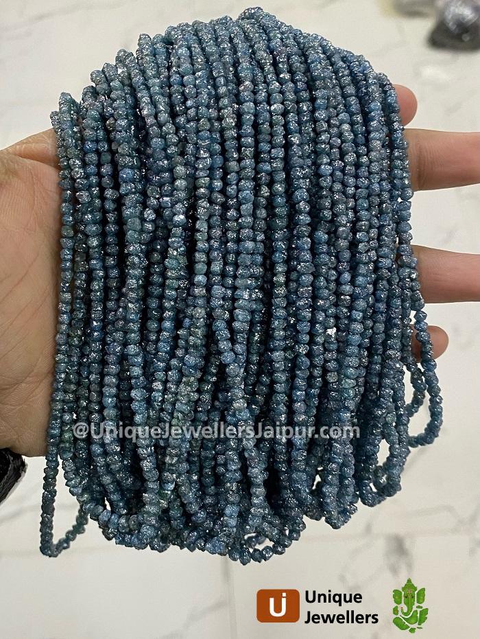 Blue Diamond Far Rough Nugget Beads